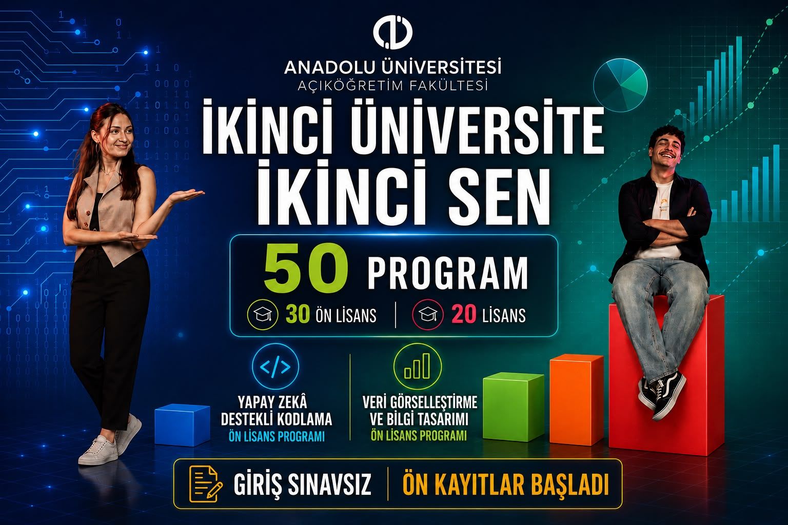 Anadolu Üniversitesinden sınavsız ikinci diploma fırsatı 4 Anadolu Üniversitesinde İkinci Üniversite fırsatı