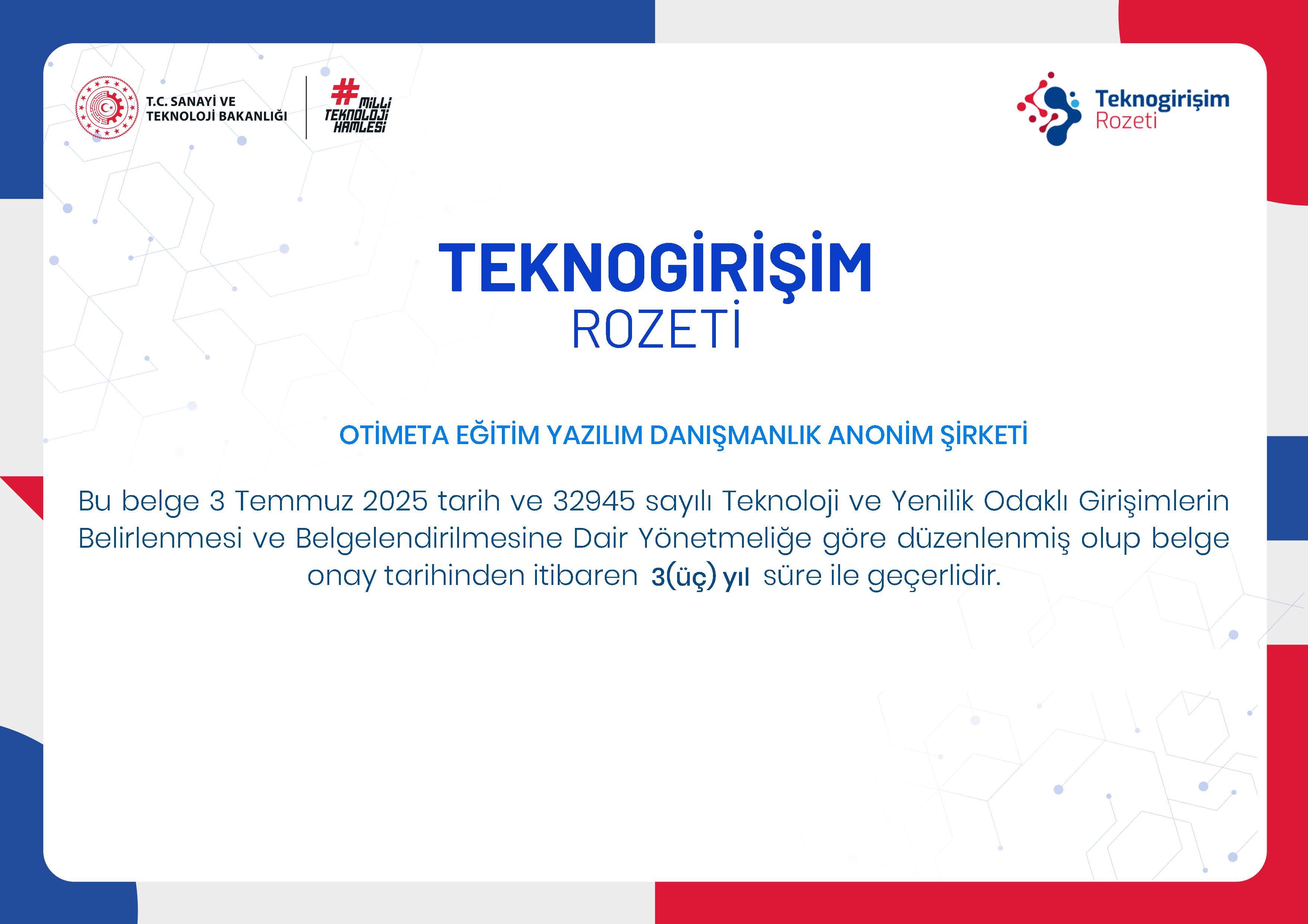 Anadolu Üniversitesi, akademik girişimcilikte Teknogirişim Rozeti ile yeni bir başarıya ulaştı